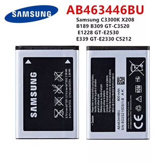 แบตAB463446BU AB043446BE AB553446BU แบตเตอรี่ Samsung C3300K X208 B189 B309 GT-C3520 E1228 GT-E2530 E339 GT-E2330 C5212