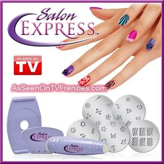 เครื่องเพ้นท์เล็บแบบแท่ง, Salon Express Nail Stencil Kit ขนาดพกพา