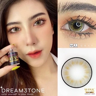 คอนแทคเลนส์ wink Dream 3tone เทา/ตาล ขนาดตาโต