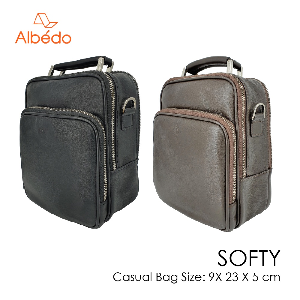 [Albedo] SOFTY CASUAL BAG กระเป๋าสะพายข้าง/กระเป๋าหนังสะพายข้าง รุ่น SOFTY - SY03499/SY03479