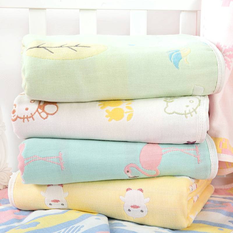 C0015 ผ้าห่มญี่ปุ่นผ้าฝ้ายทอ 6 ชั้นขนาดใหญ่ 110x110 cm.
