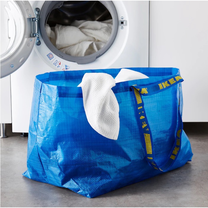 IKEA ถุงหิ้ว ใหญ่ , น้ำเงิน55x37x35 ซม./71 ลิตร