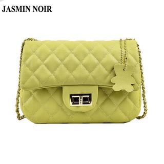 Jasmin NOIR กระเป๋าสะพายข้าง ลายสก๊อต แต่งสายโซ่ สําหรับผู้หญิง