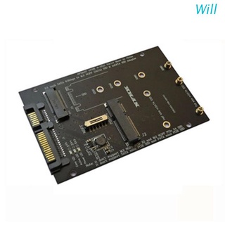 Will mSATA บอร์ดการ์ดแปลง SSD เป็น SATA สําหรับแล็ปท็อป PC 2230 2242 2260 2280