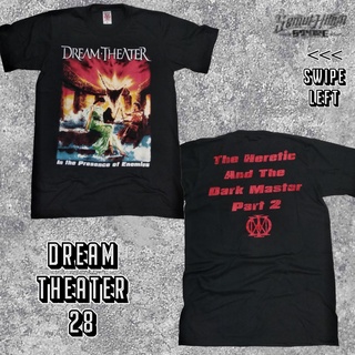 เสื้อยืดผ้าฝ้ายพิมพ์ลายแฟชั่น Dream IN THE PRESENCE ON ENEMIES THE HERETIC AND THE DARK MASTER PART 2 วงดนตรีสร้างขึ้น โ