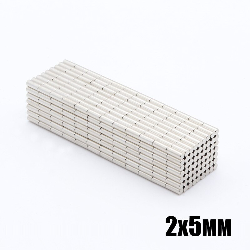 10ชิ้น แม่เหล็กแรงสูง 2x5มิล Magnet Neodymium 2x5mm แม่เหล็กนีโอไดเมียม 2*5mm แม่เหล็กติดตู้เย็น DIY