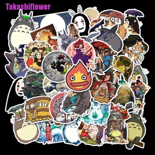 สติกเกอร์ ลายการ์ตูน Takashiflower Totoro สําหรับติดตกแต่ง