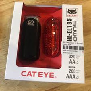 CATEYE ชุดไฟหน้า/ไฟท้าย HL-EL135N+Omni3