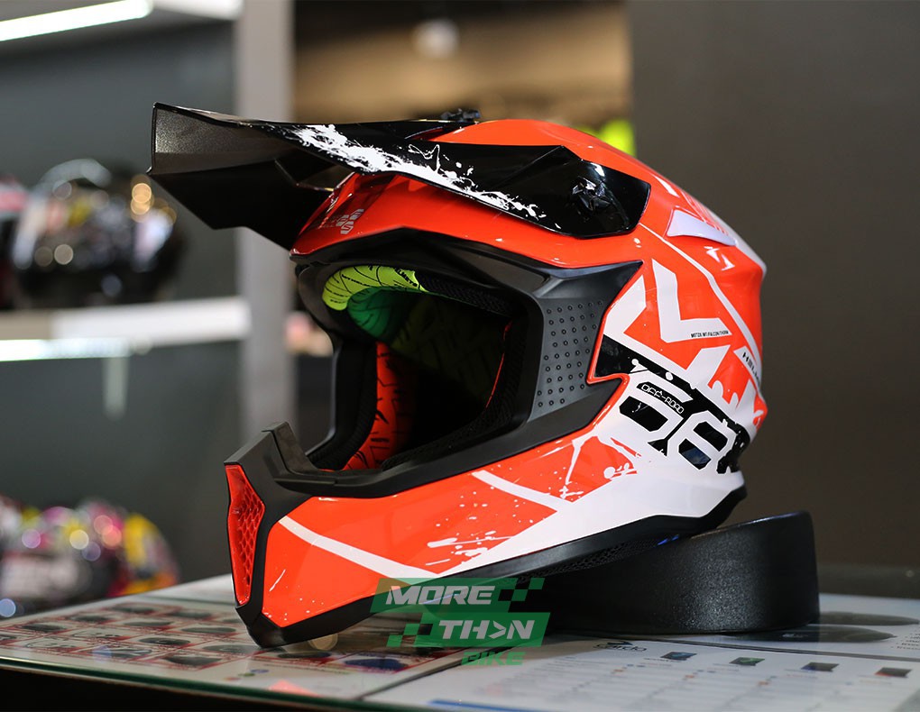 หมวกกันน็อค MT รุ่น FALCON ลาย THORM Gloss Red