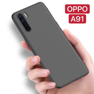 TPU CASE OPPO A91 เคสโทรศัพท์ออฟโบ้ เคสซิลิโคน เคสนิ่ม สวยและบางมาก เคสสีดําสีแดง  [ส่งจากไทย]