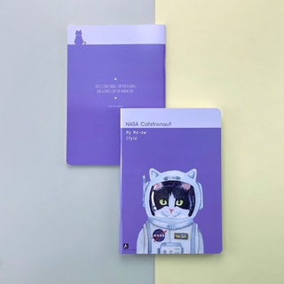 สมุดโน้ต A5 เย็บกลาง ชุด My Cat Style ( Nasa Catstronaut )