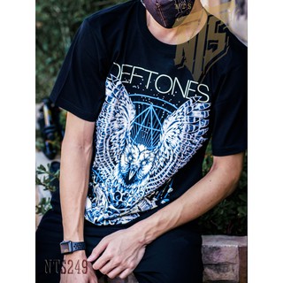 เสื้อยืดคอกลม​ 249 Deftones เสื้อยืด เสื้อวง สกรีนลายอย่างดี Silk Screen ผ้าหนานุ่ม ไม่หดไม่ย้วย มาตราฐาน  แบรนด์