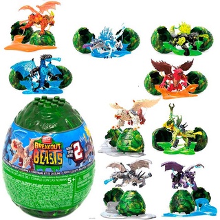 Mega Construx Breakout Beasts Series 2 ตัวต่อฟิกเกอร์ไข่สัตว์ประหลาดและสไลม์ เซอร์ไพรส์ ของแท้