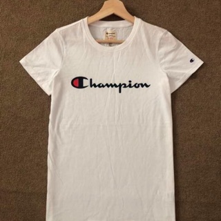 Champiom เสื้อยืดสีขาว ทรงสวย ใส่ได้ตลอด