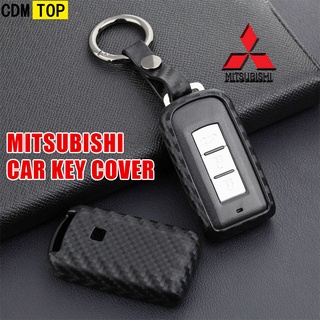 ปลอกกุญแจรีโมทรถยนต์หนั mitsubishi/เคฟล่าเคสกุญแจรถ MITSUBISHI pajero expander triton mirage attrage ready stock/Mitsubishi Triton ASX Outlander Xpander Mirage 01