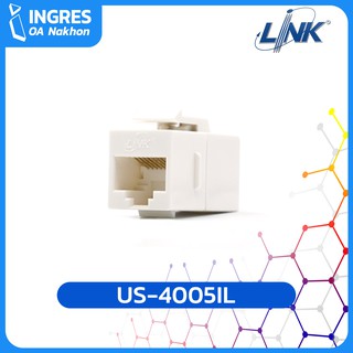 LINK CAT 5E IN-LINE COUPLER (ตัวต่อสายเเสนตัวเมีย 2 ด้าน) US-4005IL (INGRES