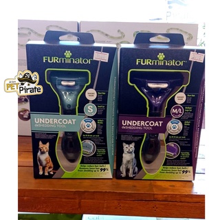 FURminator แปรงรูดขนตาย สำหรับแมวขนสั้น เก็บขนร่วง แก้ปัญหาขนฟุ้งกระจายที่ต้นเหตุ มี 2 ไซส์ S-L สินค้า USA แท้ 100%