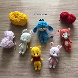 ตุ๊กตาถักมินิหมีพูห์ และเพื่อน
