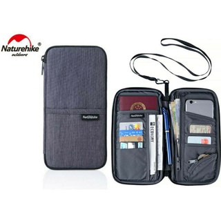 Naturehike Wallet 113 - NatureHike กระเป๋าสตางค์ ใส่หนังสือเดินทาง และบัตรได้ สีเทา NH17C001-B