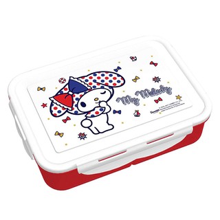 🔥HOT🔥 ซานริโอ้ กล่องอาหาร ขนาด XL ลายมายเมโลดี้ เบอร์ 3 SANRIO MY MELODY Lunch Box w/ Compartments No.3 Size XL