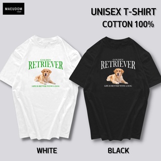 เสื้อยืด GOLDEN RETRIEVER ผ้า COTTON 100%