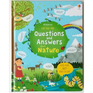 Questions and Answers about Nature เหมาะสำหรับ 3 ขวบ+  Board book กระดาษแข็งทุกหน้า with flaps