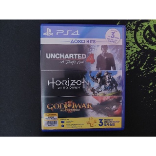 เกมส์ ps4 Uncharted4 และ Horizon zero dawn ของแท้ 100% มี 2 เกมส์ ใน 1 กล่อง