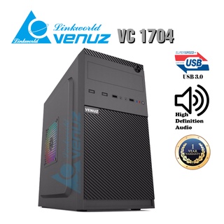 VENUZ micro ATX Computer Case VC 1704 - Black