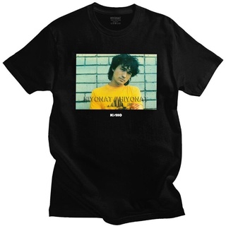 ROUNDคอลูกเรือNeckเสื้อยืดแขนสั้น ผ้าฝ้าย แบบนิ่ม พิมพ์ลายกราฟฟิค Viktor Tsoi Kino สไตล์รัสเซีย สําหรับผู้ชาย-4XL