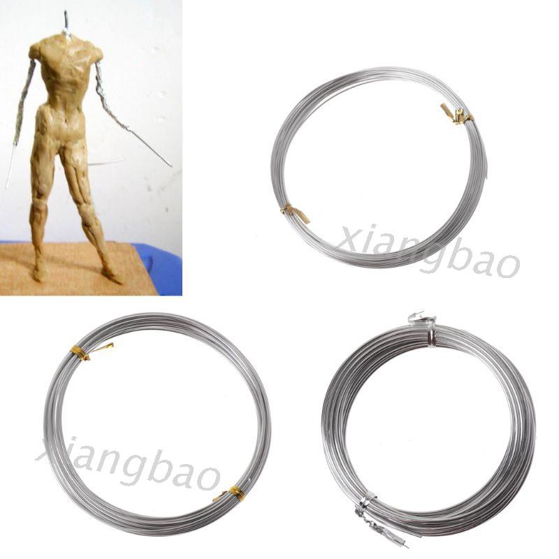 10MS โลหะเงินยืดหยุ่น Anodized อลูมิเนียม Armature ลวด DIY ประติมากรรมและงานฝีมือ