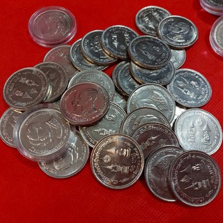 เหรียญที่ระลึก 10 วาระเถลิงราชสมบัติยั่งยืน 36 ปี  สภาพใหม่ ใส่ตลับกันรอย ราคาต่อ 1 เนื้อ นิเกิ้ล