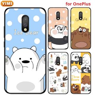 เคส Oneplus 6 7 8 6T 7T 8T 9 Pro มือถือสำหรับเคสโทรศัพท์มือถือลายหมีน่ารักสําหรับ