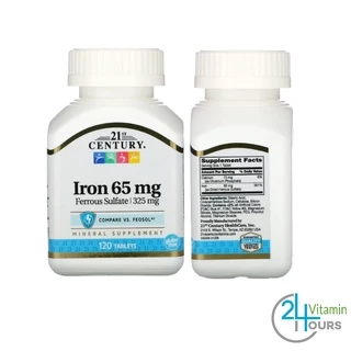 < พร้อมส่ง > 21st Century , Iron , 27 mg และ 65 mg - ธาตุเหล็ก บำรุงเลือด บำรุงโลหิต