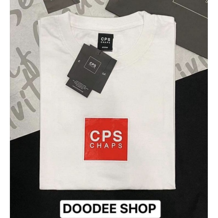 เสื้อยืด'สกรีน CPS  งานสกรีน~งานป้าย🔖No.45 (S M L XL) ขาว ดำ แดงเลือด กรม เทาเข้ม