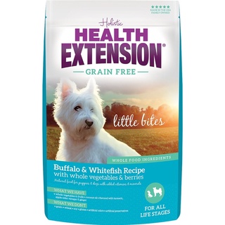 อาหารสุนัข Health Extension สูตร Little Bites Buffalo &amp; Whitefish Recipe สำหรับสุนัขพันธุ์เล็กทุกช่วงวัย ขนาด 1.6 kg