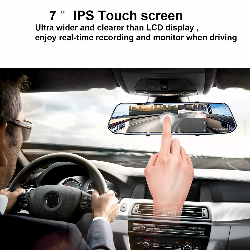 Mirror Dash Cam with Backup Camera 1080p Dual Dash Camera for Cars