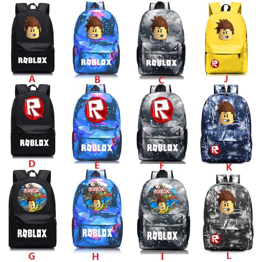 กระเป๋าเป้สะพายหลัง กระเป๋านักเรียน พิมพ์ลาย Roblox สําหรับเด็ก