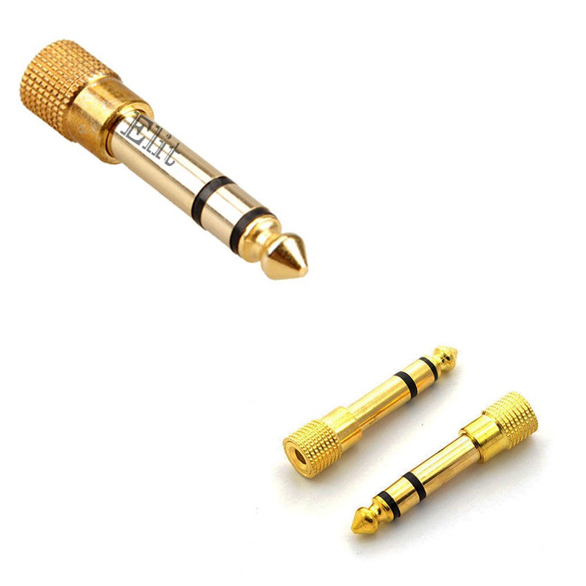 Elit หัวเเจ็คแปลงหูฟัง 6.35 มม. เป็น 3.5 มม.🔥 Audio Jack หัวต่อ Converter Adapter 6.35 to 3.5