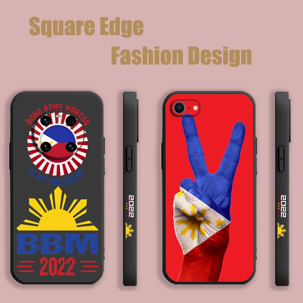 Bbm Sara โลโก้ BAG28 สําหรับ OPPO A55 A53 A16K Reno7 Reno 7z Reno6z 7 6 A94 เคสโทรศัพท์ขอบสี่เหลี่ยม