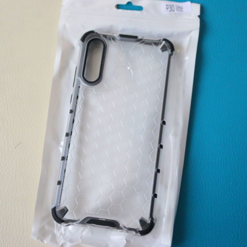 YkCS 0420 Beecase Beecomb ปลอกรังผึ้ง HP Hu4wei P30 lite P30lite ไฮบริดกันกระแทกรังผึ้งรังผึ้งใสป้อง