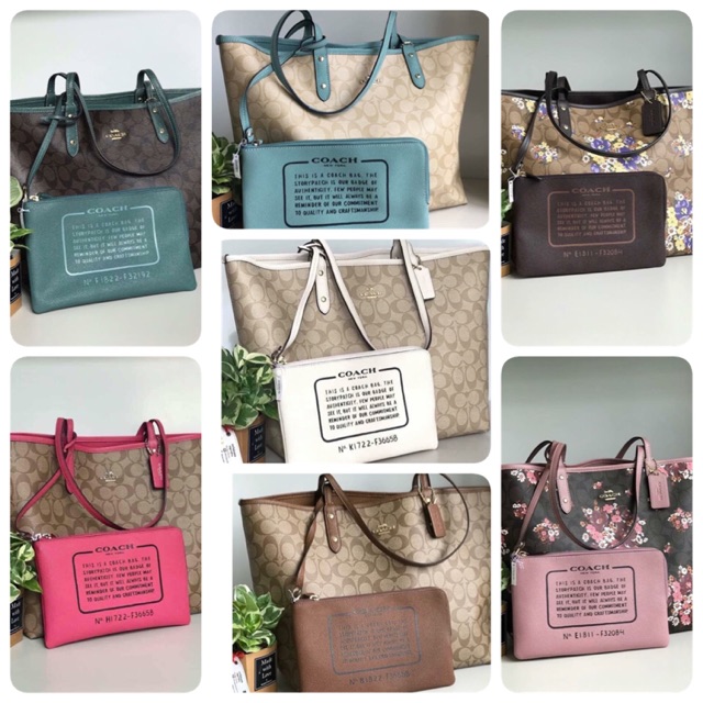 แท้ 💯% กระเป๋า COACH F36658 ใช้ได้ 2 ด้าน