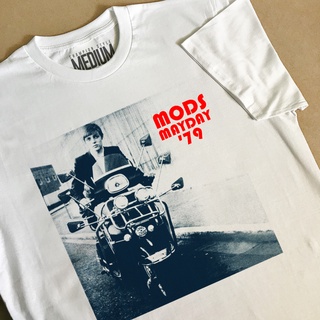 เสื้อยืดคอกลมเสื้อยืด พิมพ์ลายสกูตเตอร์ Mayday 79 VespaS-5XL