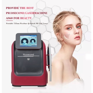 Best Effective Skin Whitening 755nm hnoeycomb PicoSecond Laser 532Nm 1064Nm 1320nm Q Switch Nd Yag Laser Tattoo Removal