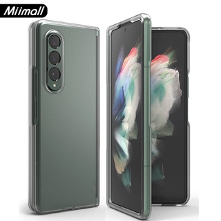 【พร้อมส่ง】Miimall เคส Z Fold 3 เคส Matte PC แบบบางพิเศษ เคสใสสําหรับ Samsung Galaxy Z Fold 3 5G