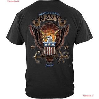 ผ้าฝ้ายคอกลมเสื้อยืดสีพื้นผู้ชาย US Navy US Navy Vintage Tattoo Cl T-Shirt MM2419 Law Enforcement sale Law Enforcement ก