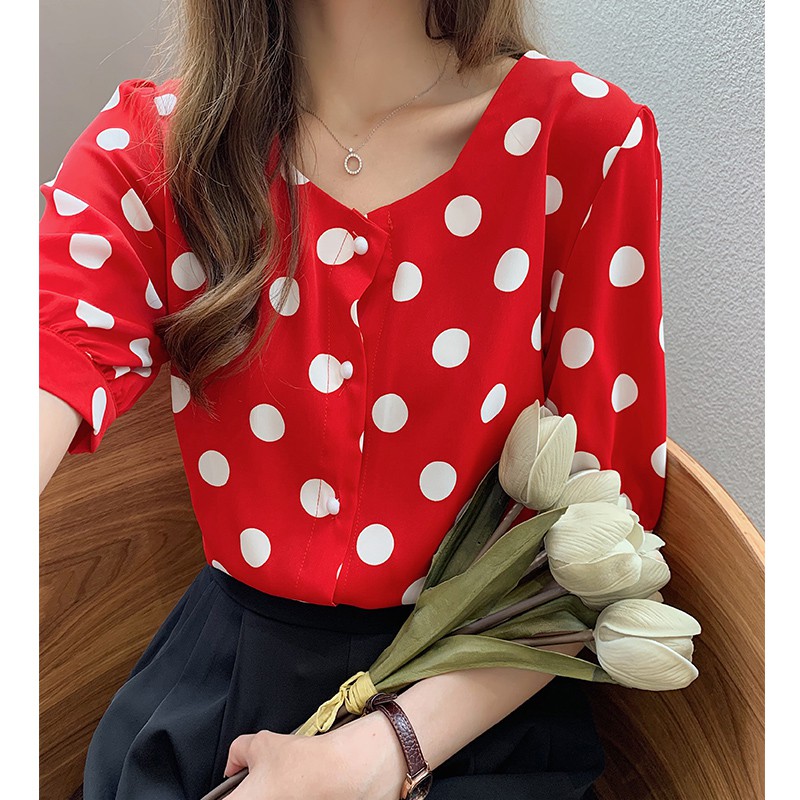 เสื้อผ้าสาวอวบ ลายสวย เสื้อเชิ้ต สไตล์เกาหลี ราคาถูก