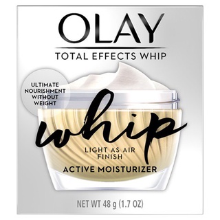 OLAY โอเลย์ Total Effect Whip ครีมบำรุงผิวเนื้อเบา สูตรป้องกันริ้วรอย 50g  Active Moisturiser Cream