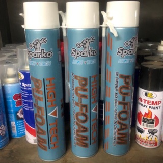 สเปรย์โฟม PU Foam Sparko 500 ml 750 ml สเปรย์อุดรอยรั่ว รอยร้าว (กระป๋องใหญ่)