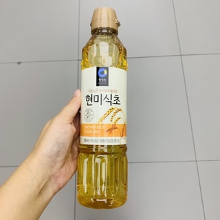 น้ำส้มสายชูหมักจากข้าวกล้อง Brown Rice Vinegar จากเกาหลี ตรา ชองจองวอน Chungjungone ขนาด 500ml