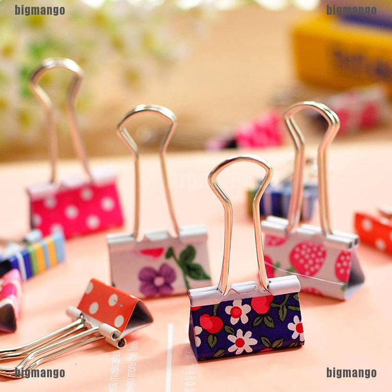 Office Decor 40pcs Black Metal Binder Clip Paper Clips For Office